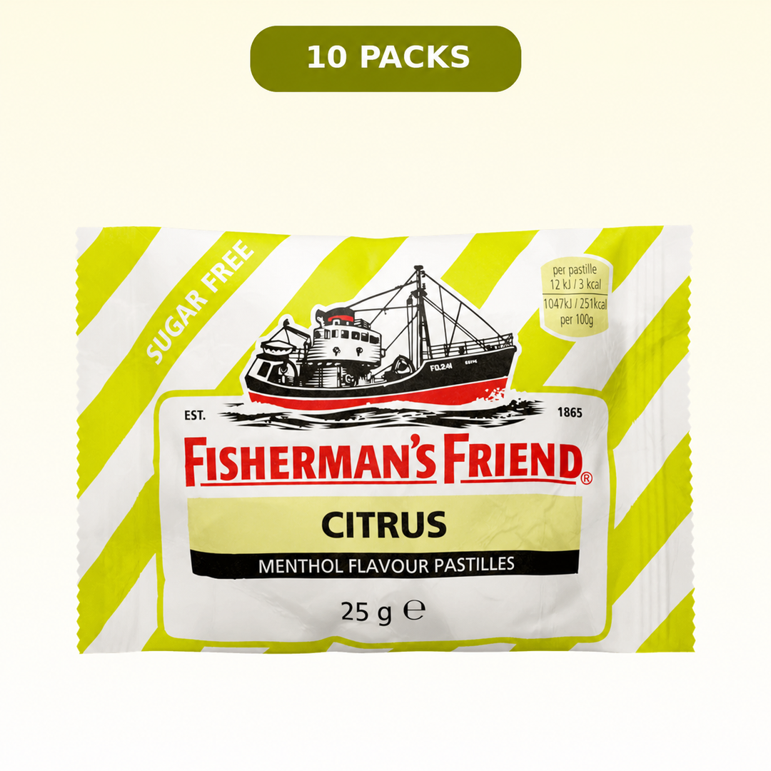 Fisherman's Friend Citrus Sugar Free Lozenges — 10 packs