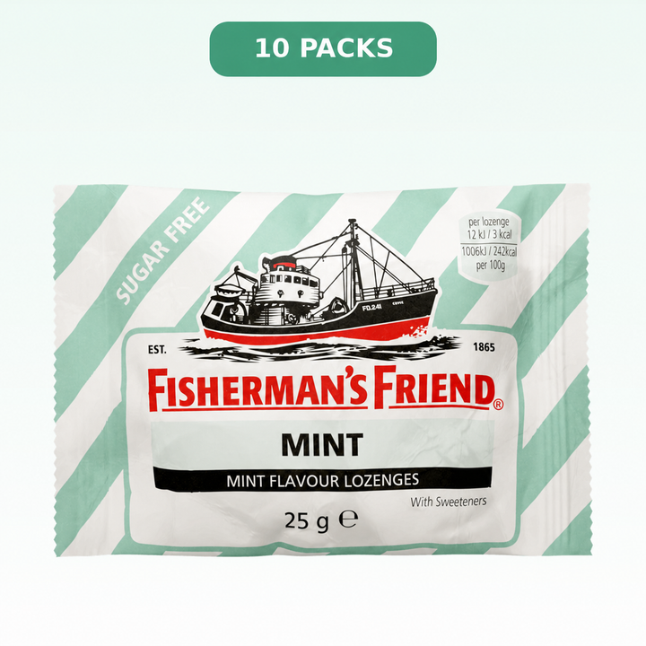 Fisherman's Friend Mint Sugar Free Lozenges — 10 packs