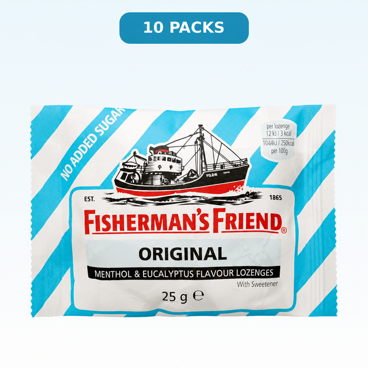 Fisherman's Friend Original No Added Sugar Lozenges — 10 packs