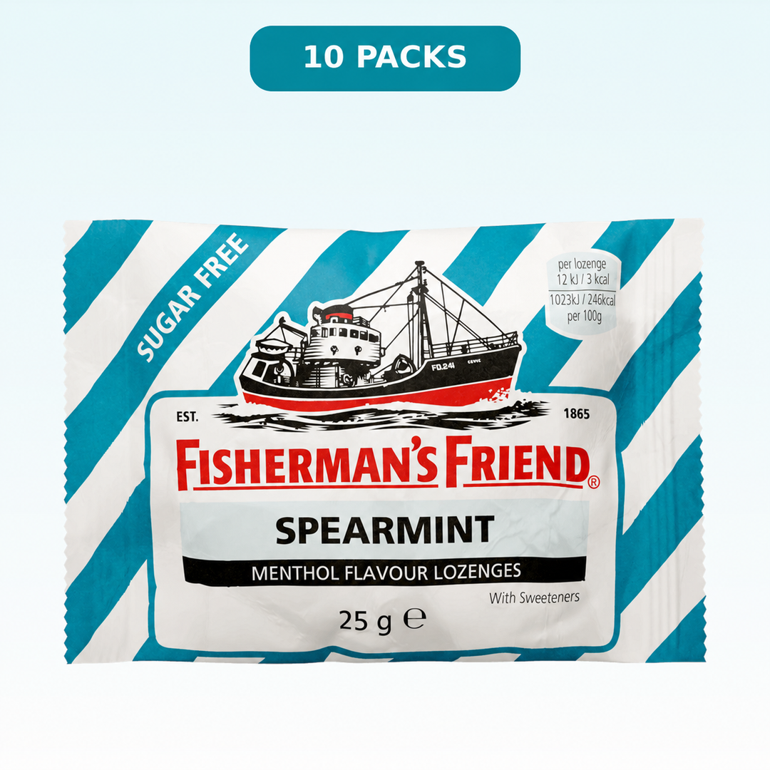 Fisherman's Friend Spearmint Sugar Free Lozenges — 10 packs