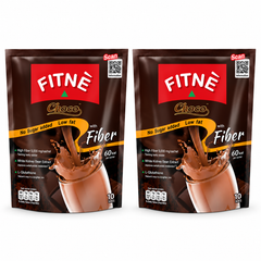 FITNÉ Choco Cocoa Mix with Fiber, 10 Sachets – 2 Pouches