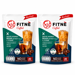 FITNÉ Coffee with White Kidney Bean & L-Lysine, 20 Sachets – 2 Pouches