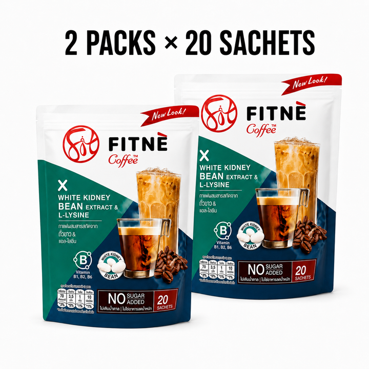 FITNÉ White Kidney Bean Coffee bundle – 2 packs × 20 sachets