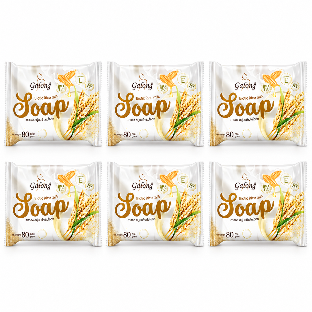 Galong Biotic Rice Milk Soap 80 g – 6 Bars