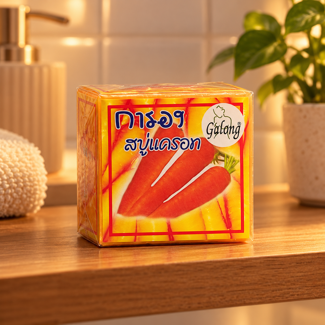 Galong Carrot Soap 65 g — lifestyle view