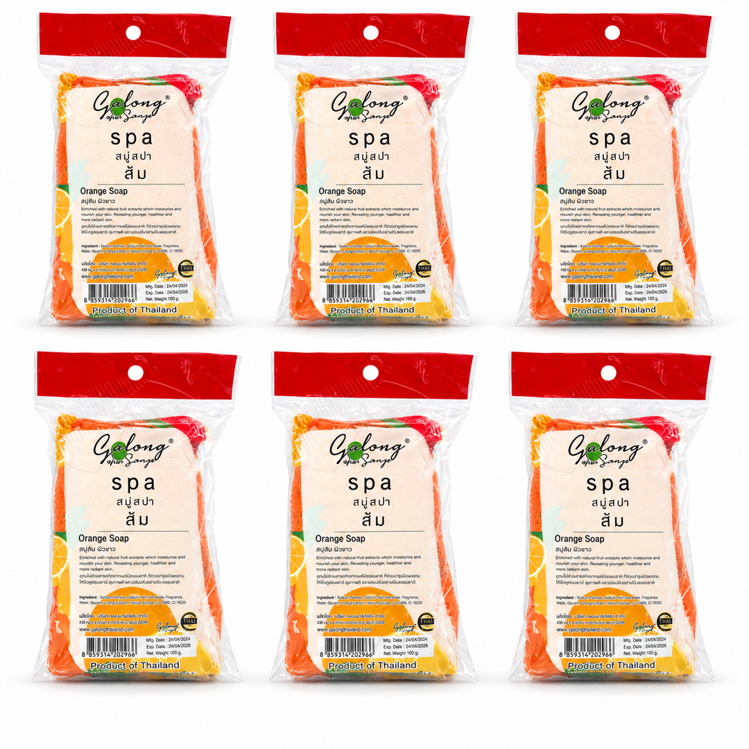 Galong Spa Orange Soap 100 g – 6 Bars
