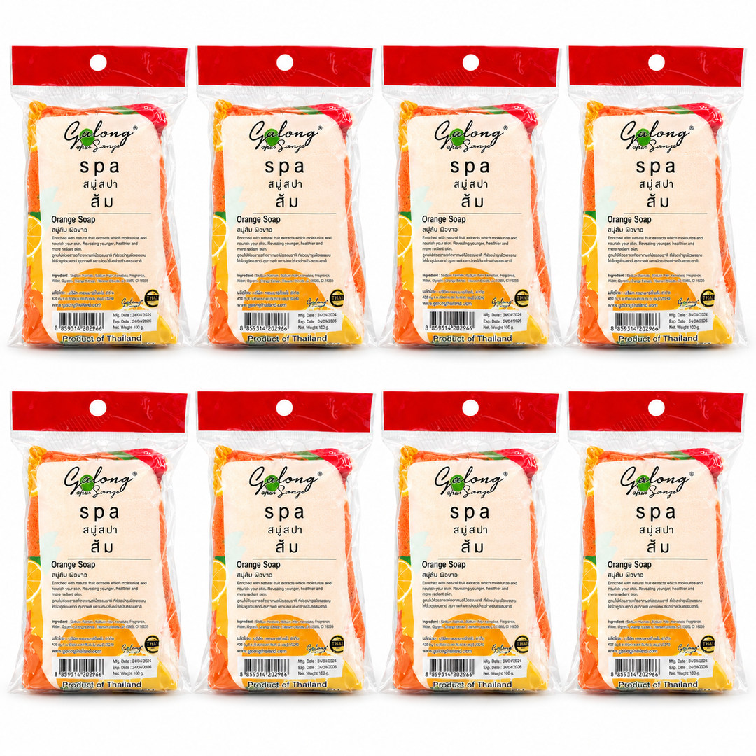 Galong Spa Orange Soap 100 g – 8 Bars