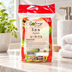 Galong Spa Papaya Soap 100 g — retail packaging detail