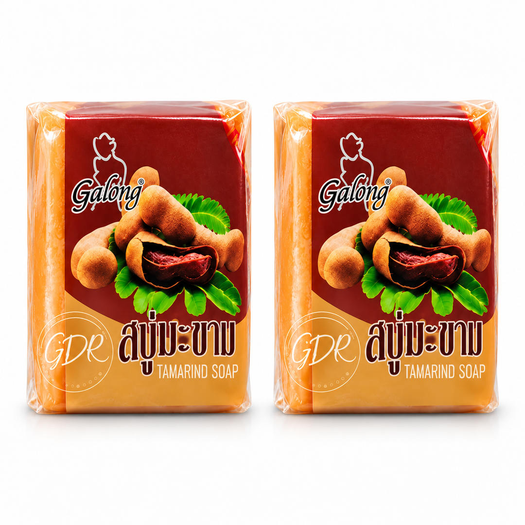 Galong Tamarind Soap 65 g – 2 Bars — exact quantity on white