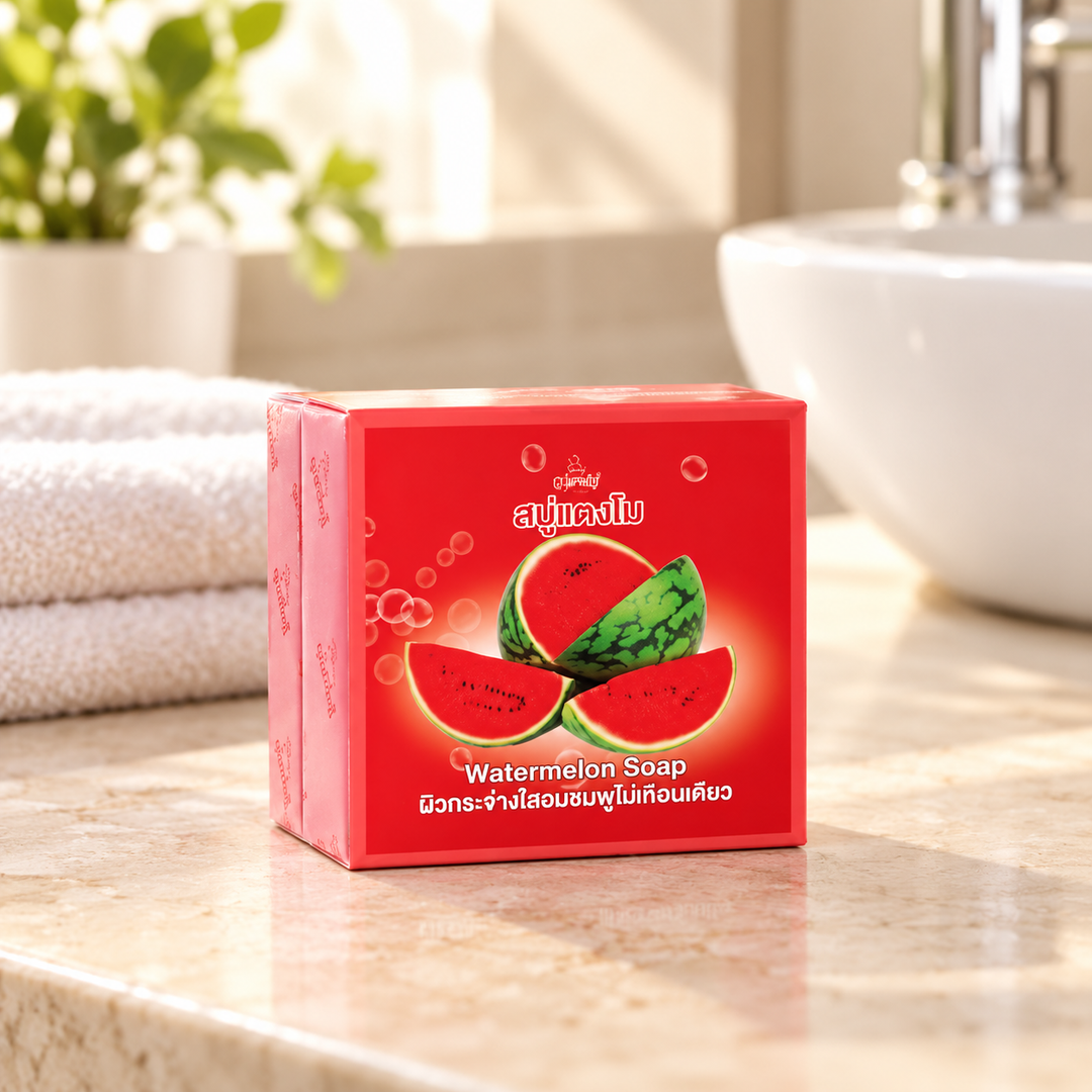 Galong Watermelon Soap 65 g — retail packaging detail