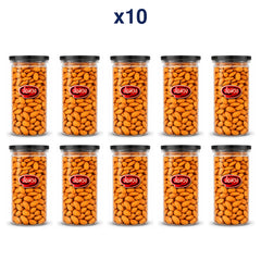 Rom-Wong Plain Roasted Almonds 400 g Jar — 10 Jars | 400 g Each — exact retail pack quantity