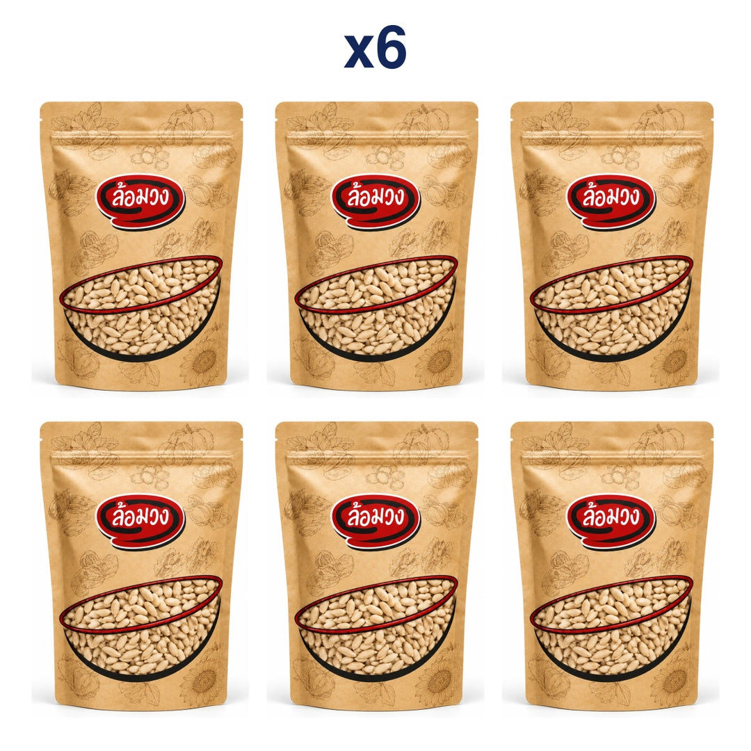 Rom-Wong Raw Hulled Sunflower Seeds — Pack of 6 | 500 g Each — exact retail pack quantity