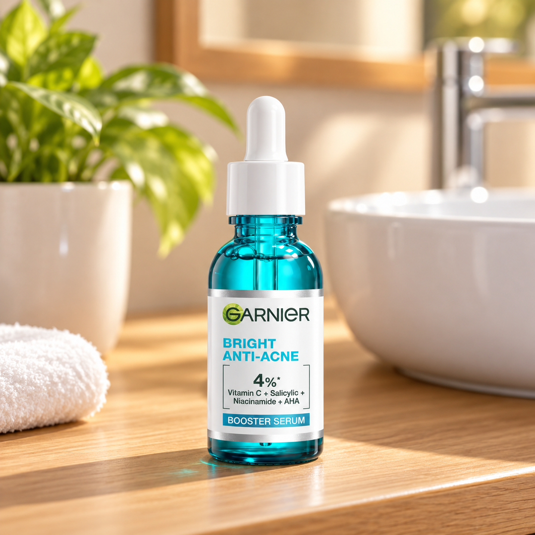 Garnier Bright Complete Anti-Acne Booster Serum 30 ml — lifestyle view