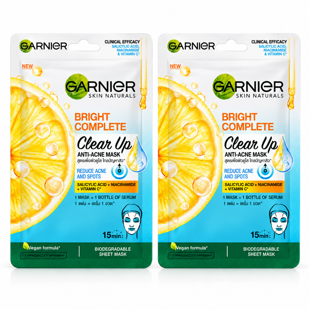 Garnier Clear Up Anti-Acne Serum Mask 23 g – 2 Sachets
