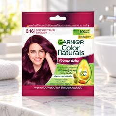 Garnier Color Naturals Crème Riche 3.16 Burgundy — retail packaging detail