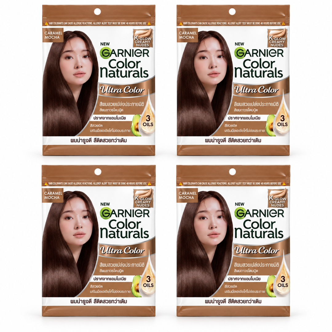 Garnier Color Naturals K-Glow Creamy Nudes Caramel Mocha – 4 Kits