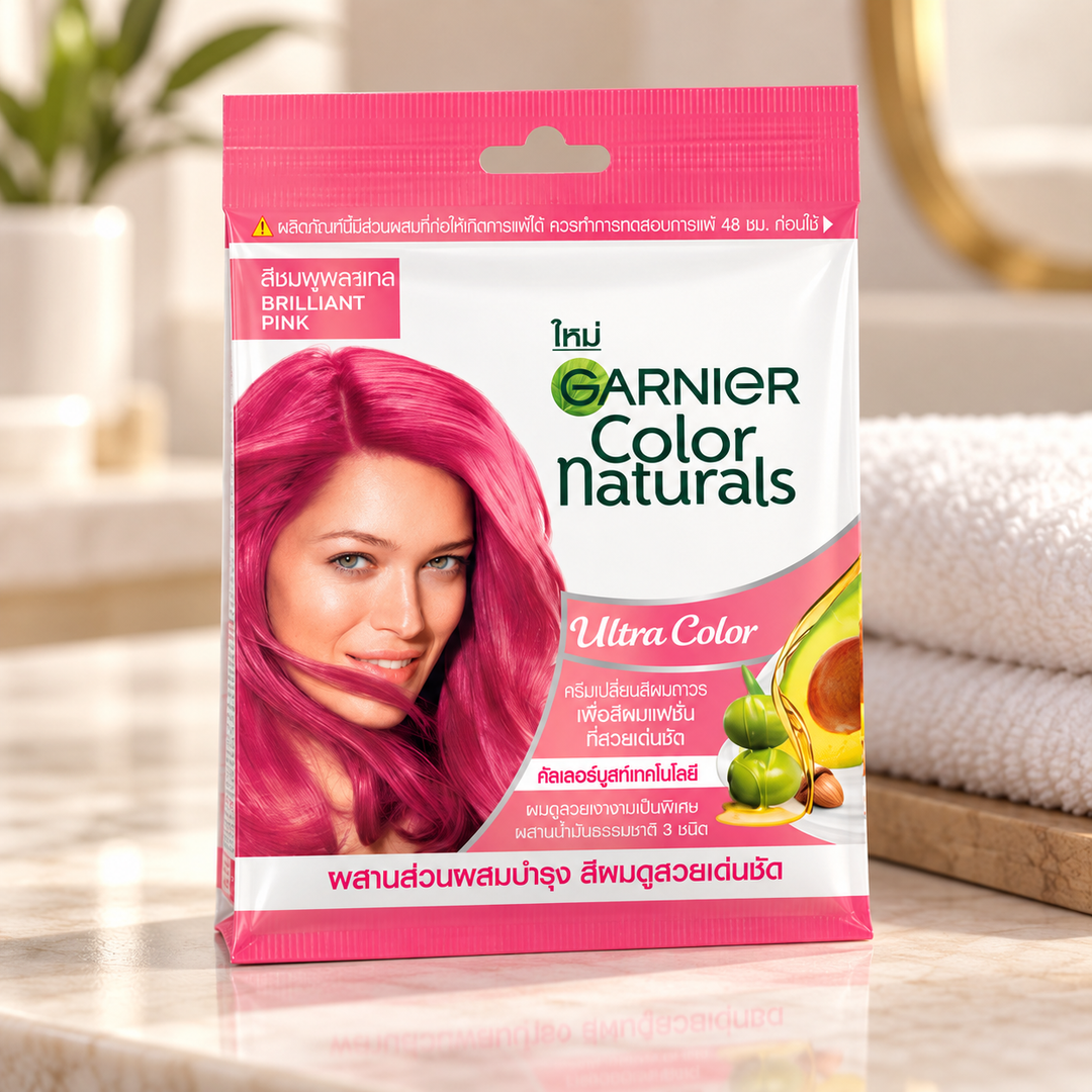 Garnier Color Naturals Ultra Color Brilliant Pink — lifestyle view