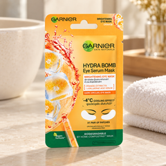 Garnier Hydra Bomb Brightening Eye Serum Mask 6 g — lifestyle view
