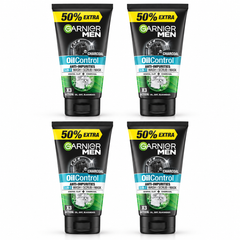 Garnier Men Oil Control 3-in-1 Charcoal Foam 150 ml – 4 Tubes
