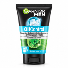 Garnier Men Oil Control Brightening Cooling Foam 100 ml on white background