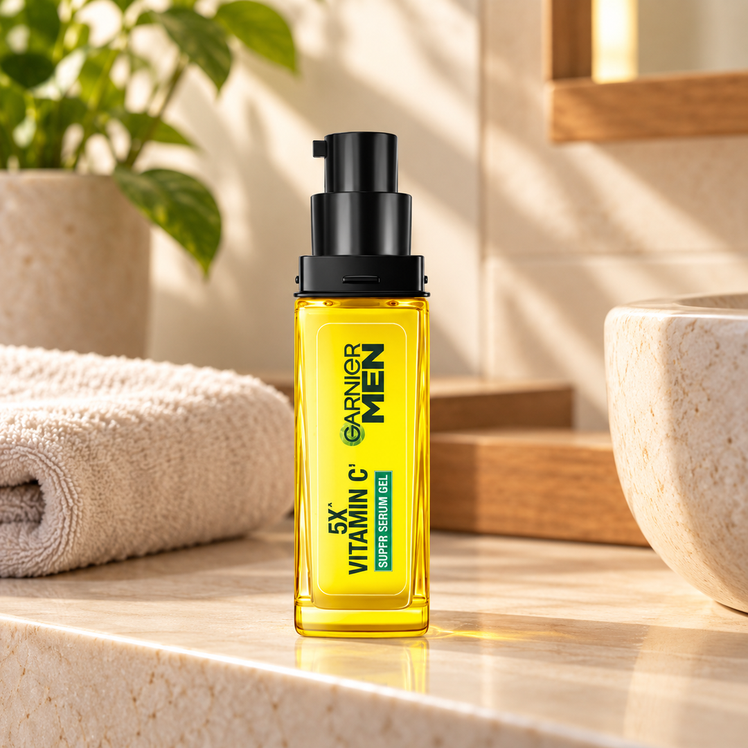 Garnier Men Turbo Bright Super Serum Gel 30 ml — lifestyle view