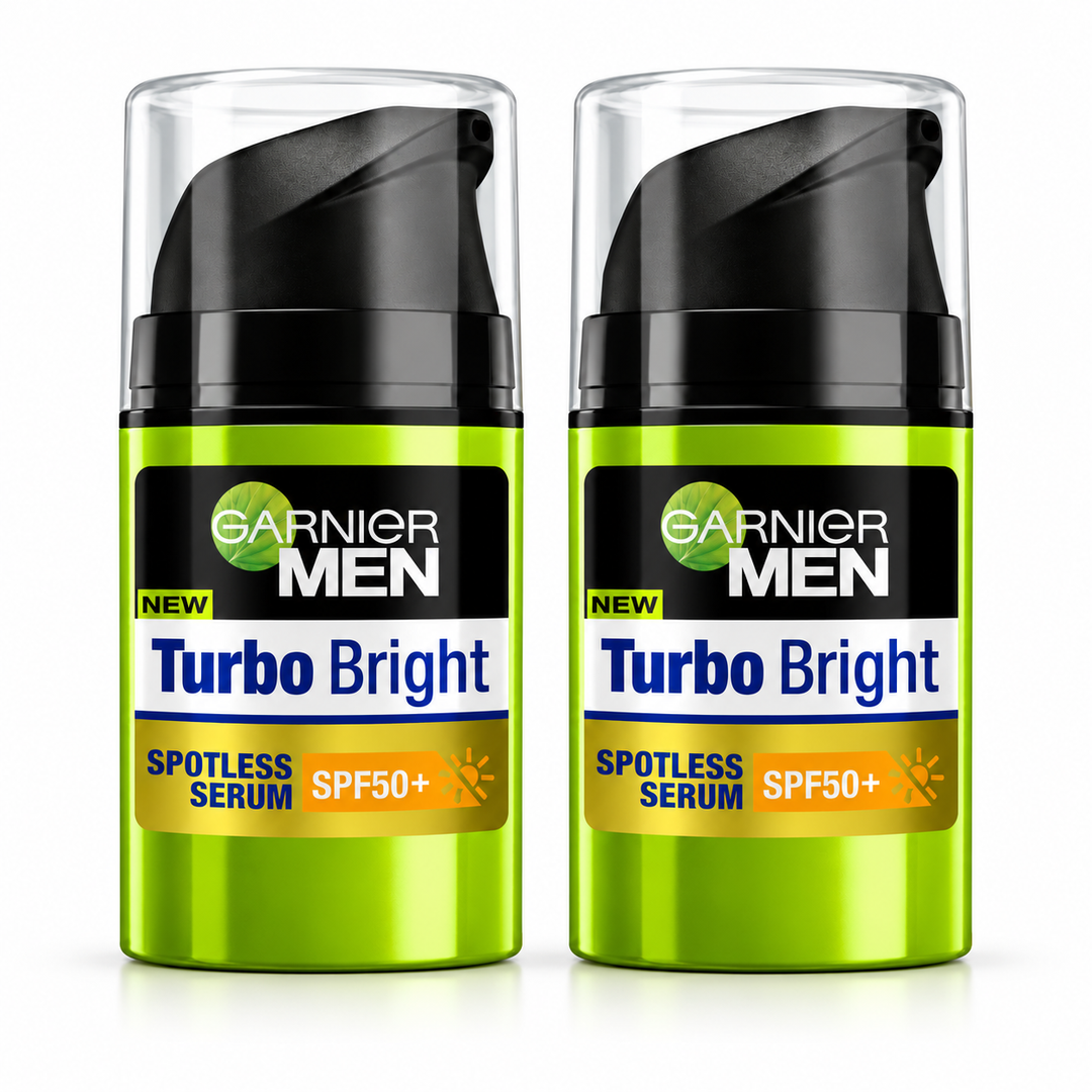 Garnier Men Turbo Bright Spotless Serum SPF50+ 40 ml – 2 Bottles