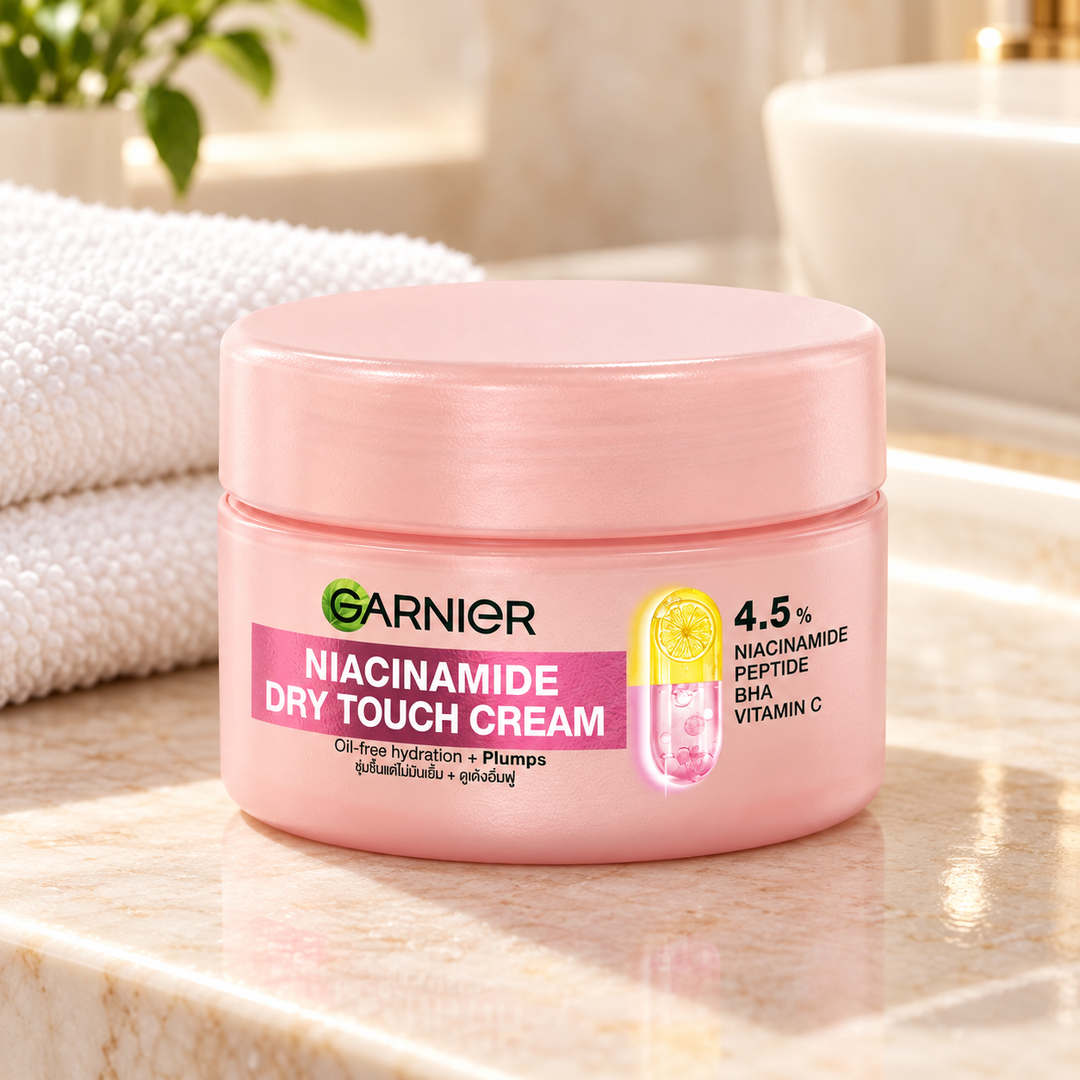 Garnier Niacinamide Dry Touch Cream 50 ml — lifestyle view