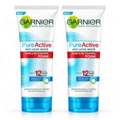 Garnier Pure Active Anti-Acne Acne & Oil Clearing Foam 100 ml – 2 Tubes