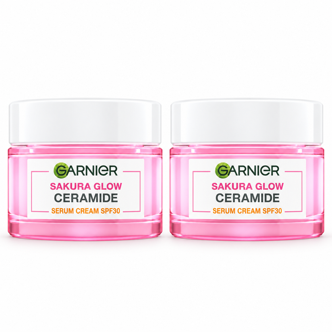 Garnier Sakura Glow Ceramide Day Serum Cream SPF30 PA+++ 50 ml – 2 Jars