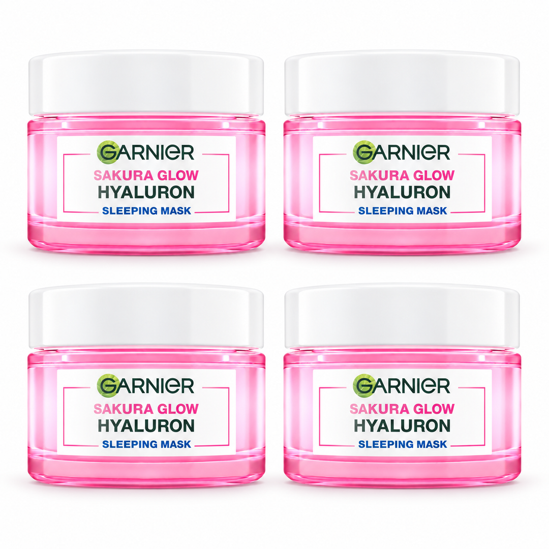 Garnier Sakura Glow Sleeping Mask 50 ml – 4 Jars