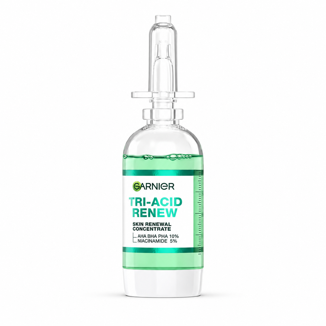 Garnier Tri-Acid Renew Skin Renewal Concentrate 20 ml on white background