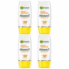 Garnier Bright Complete Super UV Sunscreen Natural SPF50+ PA+++ 30 ml – 4 Tubes