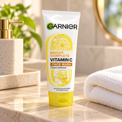 Garnier Bright Complete Vitamin C Face Wash 100 ml — lifestyle view