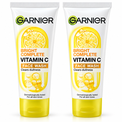Garnier Bright Complete Vitamin C Face Wash 100 ml – 2 Tubes