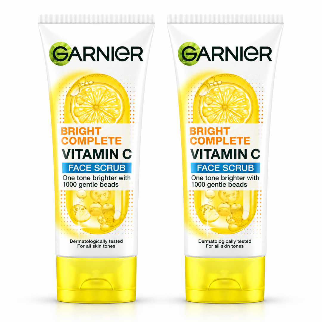 Garnier Bright Complete Vitamin C Foam Scrub 100 ml – 2 Tubes
