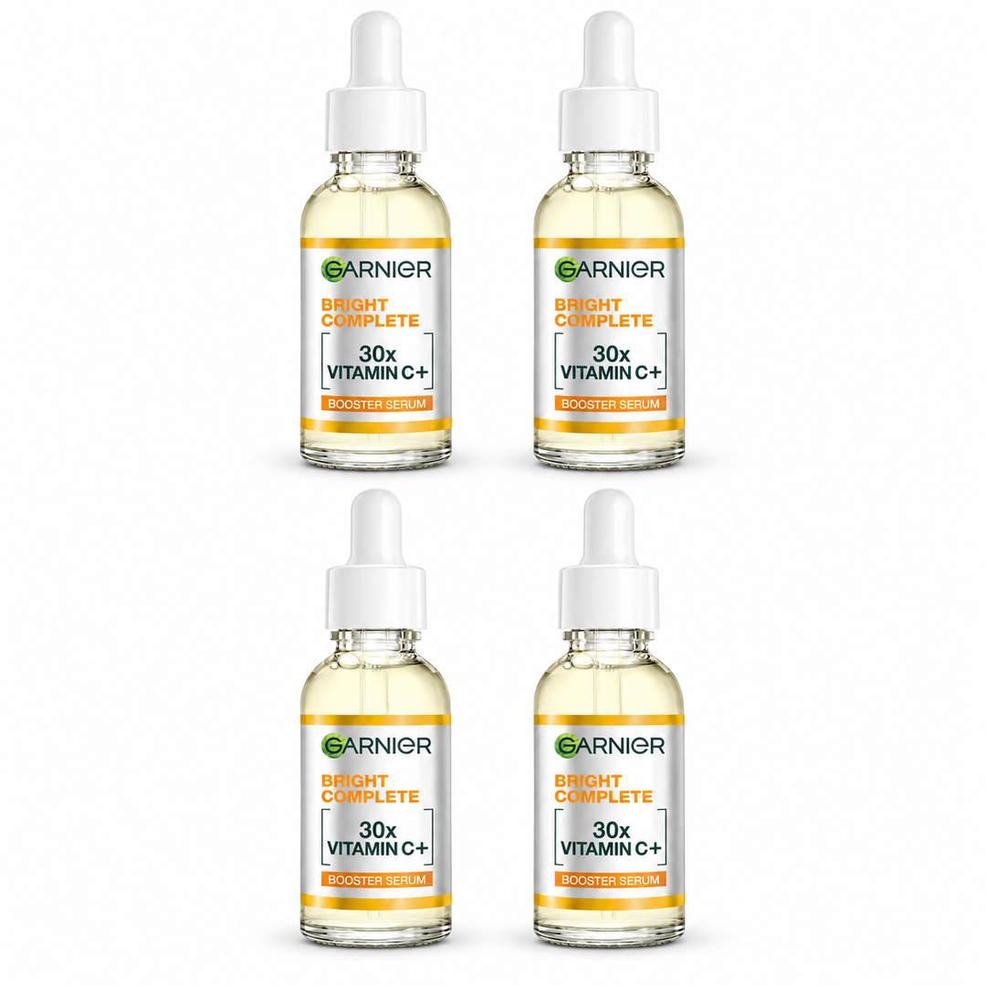 Garnier Bright Complete Vitamin C Booster Serum 30 ml – 4 Bottles
