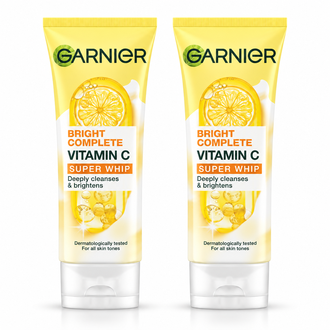 Garnier Bright Complete Vitamin C Super Whip Foam 100 ml – 2 Tubes
