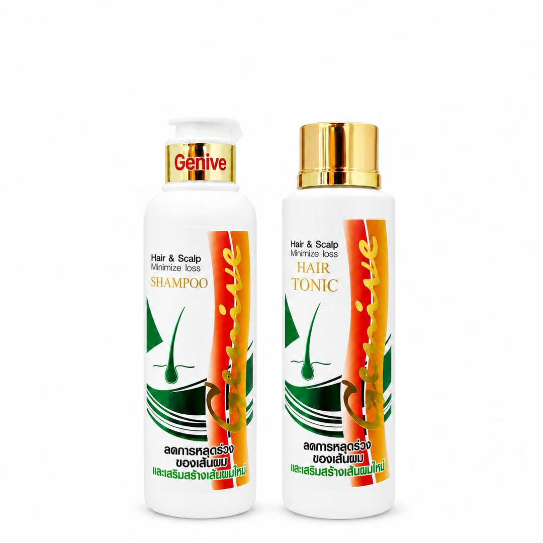 Genive Hair & Scalp Shampoo 120ml + Hair Tonic 120ml Set