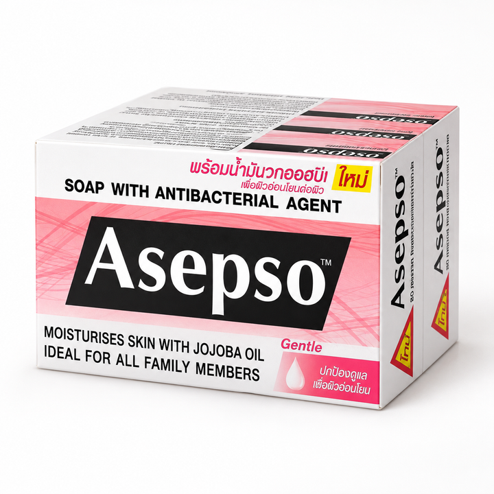 Asepso Gentle antibacterial soap with jojoba oil