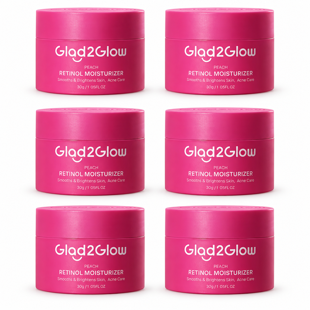 Glad2Glow Peach Retinol Moisturizer 30 g – 6 Jars