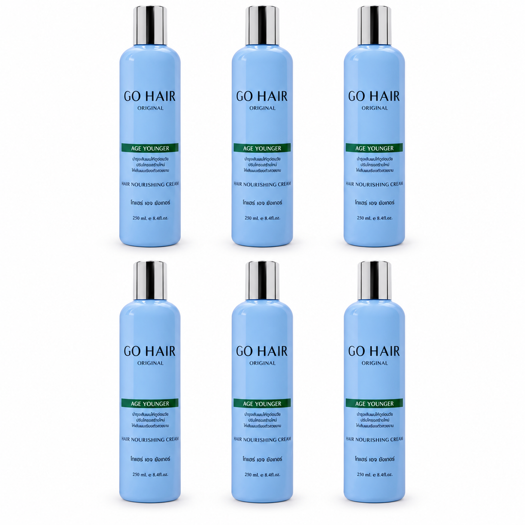 Go Hair Age Younger Hair Nourishing Cream 250 ml – 6 Bottles