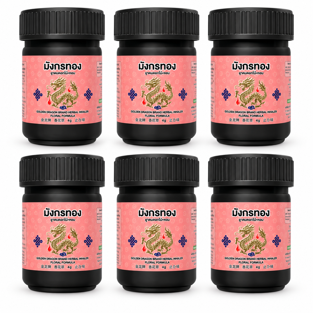 Golden Dragon Floral Herbal Inhaler 4 g – 6 Inhalers