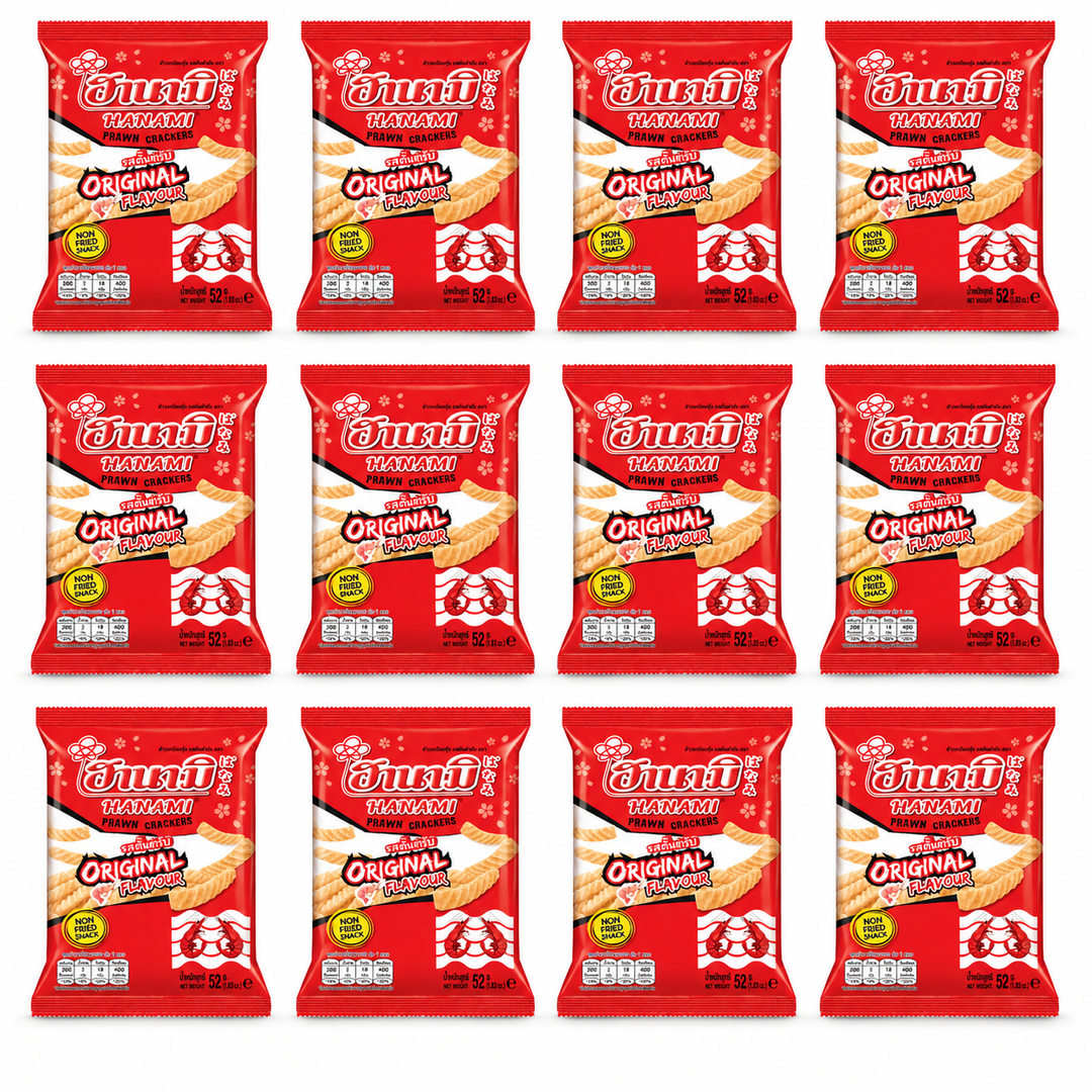 Hanami Original Prawn Crackers 52 g – 12 Bags