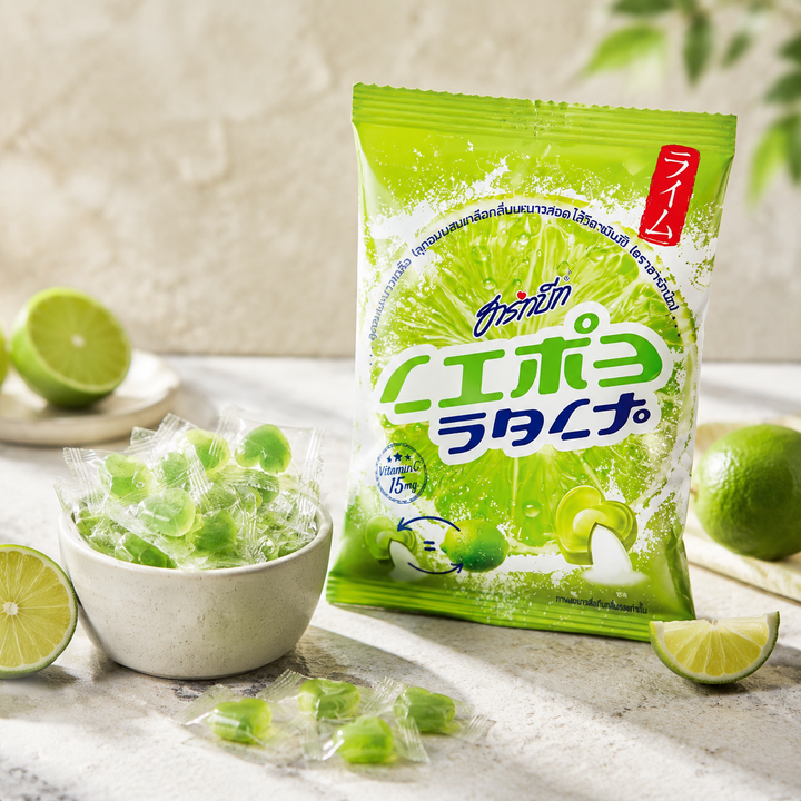 Hartbeat Lime Salt Candy with individually wrapped candies