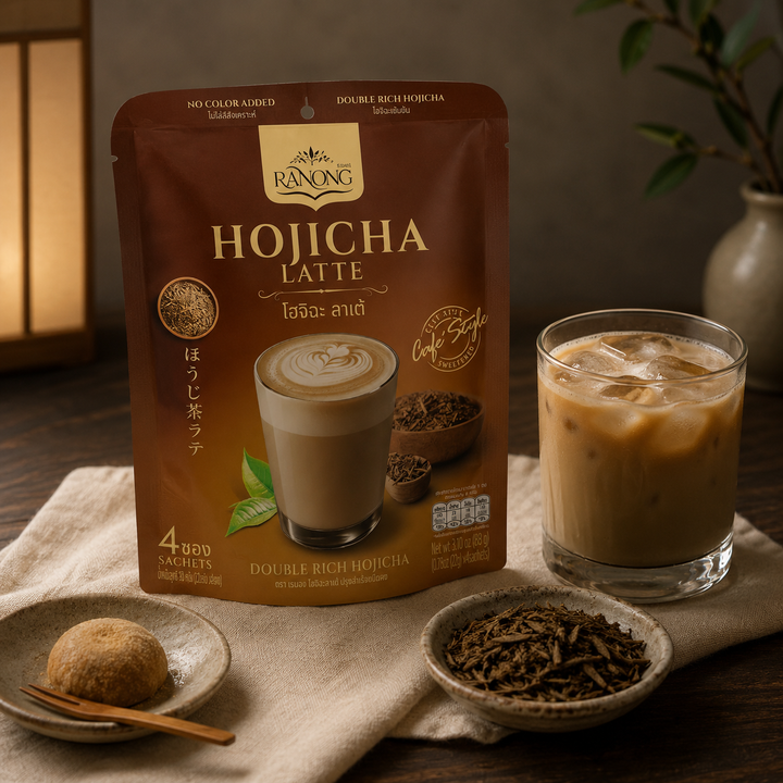 Ranong Hojicha Latte café-style lifestyle