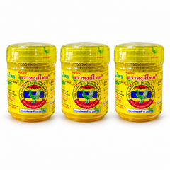 Hong Thai Yellow Herbal Inhaler 5 g – 3 Inhalers — white-background pack