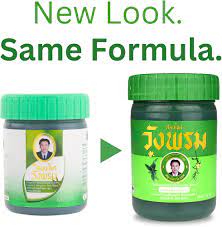 Wangprom Herbal Balm Green – Traditional Thai Herbal Cooling Balm | Pack of 3 × 50g