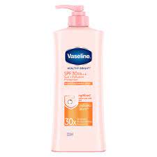 Vaseline Healthy Bright SPF30++ Body Lotion – Sun & Pollution Protection, 2 Packs x 500ml