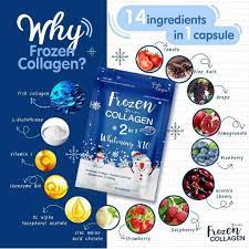 Frozen Collagen x10 Glutathione 2-in-1 Whitening – 60 Capsules x 2 Packs – Skin Brightening, Anti-Acne, Anti-Dark Spots Supplement
