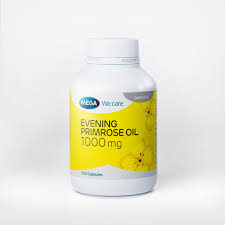 Mega We Care Evening Primrose Oil 1000mg – Cold-Pressed Supplement | 100 Softgels